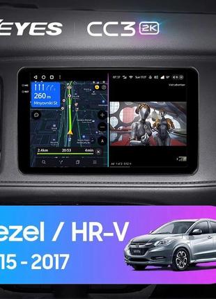 Teyes CC3 2K Honda Vezel HR-V HRV 2015-2018 9" Штатная магнитола