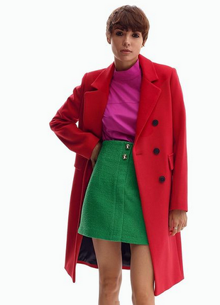 Женское пальто season пэрис-1 красного цвета