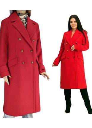 Роскошное пальто женское пальто миди ниже колен классическое п...