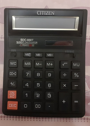 Калькулятор CITIZEN SDC-888T Original як несправне