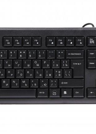 Клавиатура A4-Tech KR-83 USB, черная, 104клав, Большой Enter C...