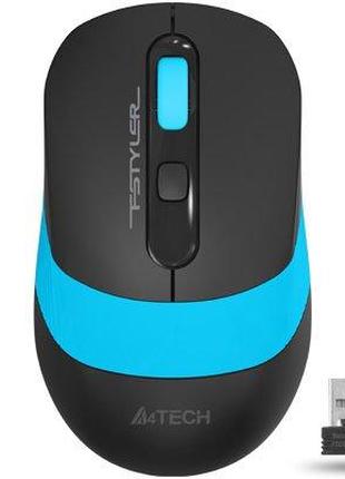 Мышь беспроводная A4Tech Fstyler FG10 (Blue), USB, цвет черный...