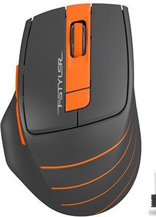 Мышь беспроводная A4Tech Fstyler FG30 (Orange), USB, цвет черн...