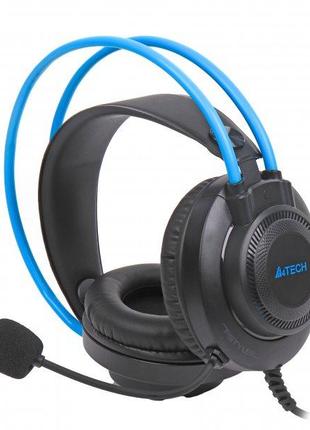 Наушники A4-Tech FH200i (Blue) с микрофоном, Fstyler AUX 3.5 м...