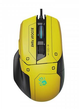 Мышь игровая A4Tech W70 Max Bloody (Punk Yellow), активированн...