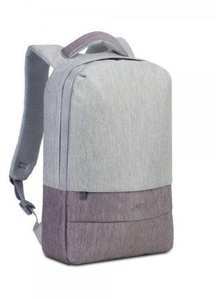 RivaCase 7562 сіро-коричневий рюкзак для ноутбука 15.6 дюймів.