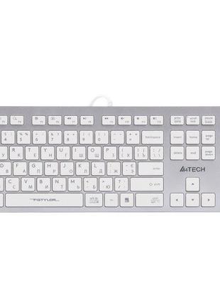 Клавиатура A4-Tech Fstyler FX50, белый цвет, USB