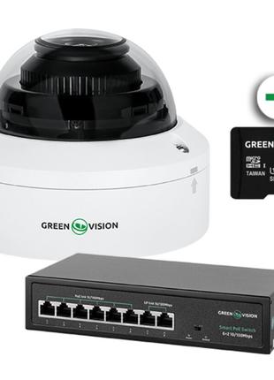 Комплект GreenVision GV-804 Комплект видеонаблюдения на 1 IP к...