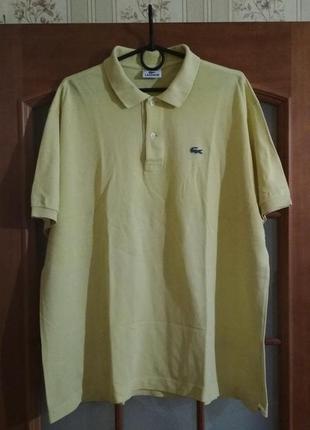 Мужская футболка поло polo lacoste 7 (l-xl) оригинал