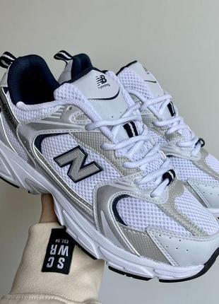 Кроссовки new balance 530 white silver