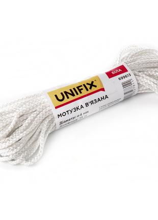 Веревка вязаная 5мм, 15м белая UNIFIX 6996151