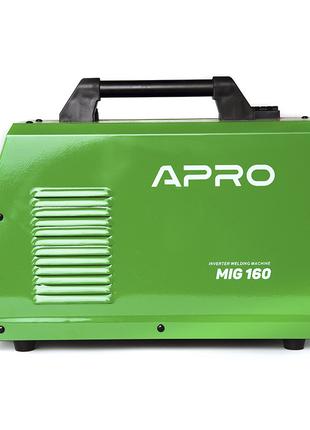 Сварочный полуавтомат инверторный APRO MIG-160, 20-160А, ел.4м...