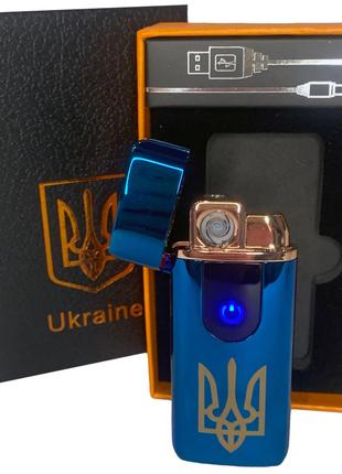 Электрическая и газовая зажигалка Украина (с USB-зарядкой) HL-...
