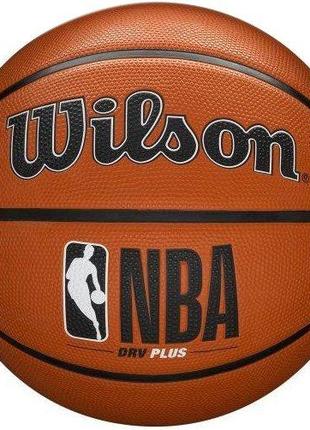 М'яч баскетбольний Wilson NBA DRV PLUS BSKT size 7 Коричневий ...