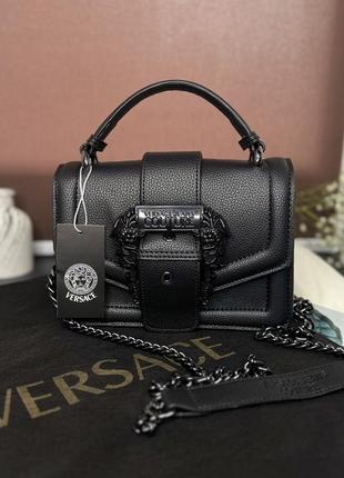 Женская сумка. черная женская сумка versace