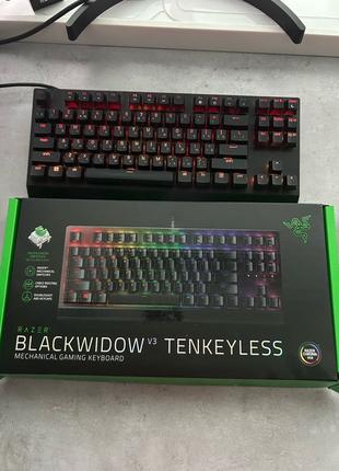 Razer BlackWidow V3 Tenkleyless Green Switch USB