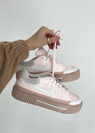 Кроссовки nike court legacy pink