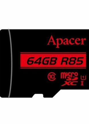 MicroSDXC (UHS-1) Apacer 64Gb class 10 R85MB/s