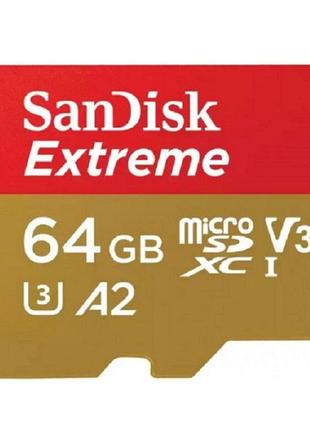 MicroSDXC (UHS-1 U3) SanDisk Extreme For Mobile Gaming A2 64Gb...
