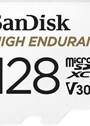 MicroSDXC (UHS-1 U3) SanDisk High Endurance 128Gb class 10 V30...