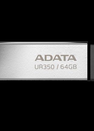 Flash A-DATA USB 3.2 UR 350 64Gb Silver/Black