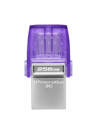 Flash Kingston USB 3.2 DT microDuo 3C 256GB (Type-A/Type-C) (2...