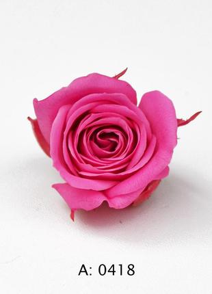 Роза розовая мини ø2-3 см pink, 12 шт/упаковка