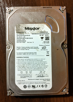 Жорсткий диск (вінчестер) HDD Maxtor Diamond Max21 80 Gb SATA