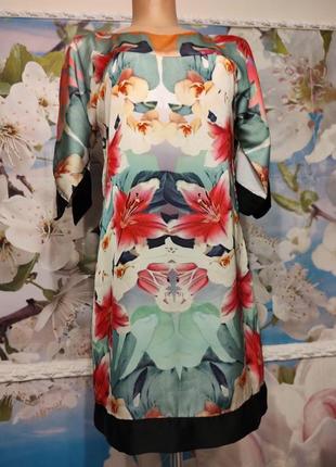 Роскошное шелковое платье в стиле кимоно от morgan m