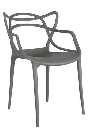 Пластиковый стул мастерс, цвет серый