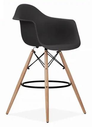 Стул тауэр вуд eames высокий барный черный