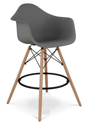 Стул высокий барный темно-серый тауэр вуд eames высокий барный...