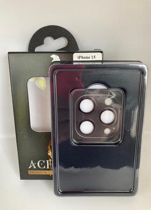 Захист камери ACHILLES iPhone 15 Pro/15 Pro Max (black) 50112
