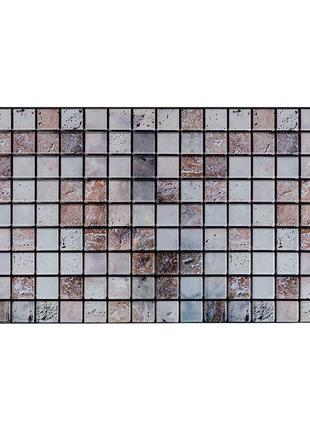 Декоративна ПВХ панель мозаїка під бежевий мармур 960х480х4мм ...