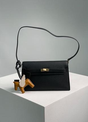 Сумка женская через плечо кожаная hermes kelly pochette