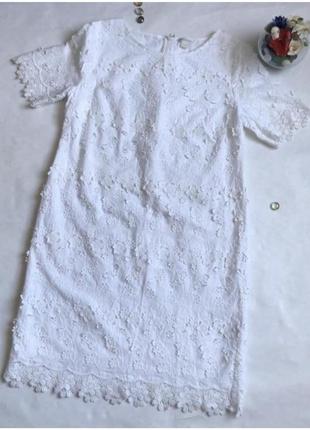 Белоснежное хлопковое платье от monsoon