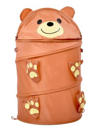Корзина для игрушек крышка-липучка, 1 вид (медведь) MR 1096
