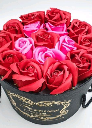 Подарунковий набір мильних троянд forever i love you