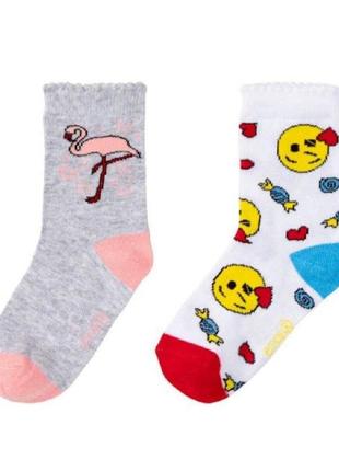 Набір шкарпеток  для дівчинки розмір 27/30 (4 -6 років )  emoji