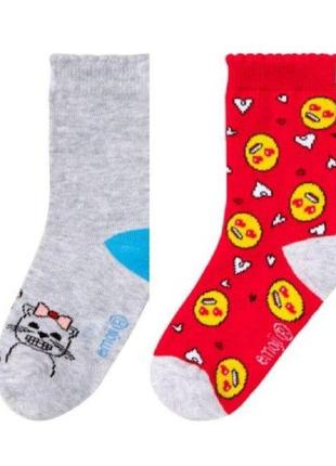 Набор носков для девочки размер 23/26(2- 4 года) emoji