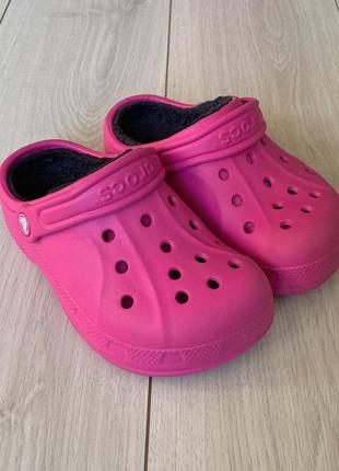 Детские утепленные crocs 33-34 гг. 21 cm.