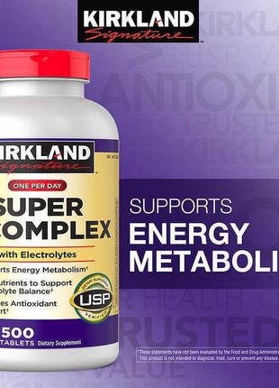 Kirkland super b-complex - комплекс витаминов группы в с элект...