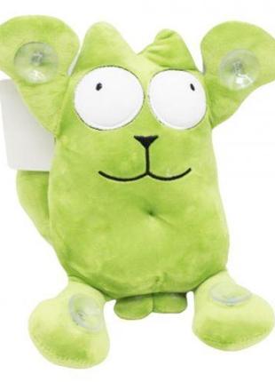 Уцінка. Іграшка на присосках "Кіт Саймон" зелений, висота — 34...