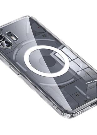Прозрачный противоударный чехол MagSafe для Nothing Phone 2