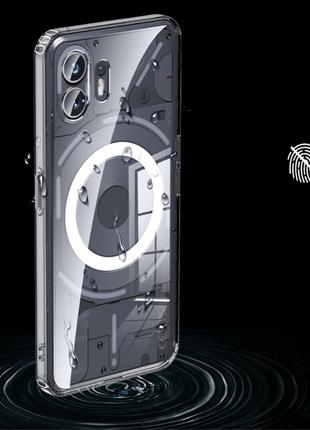 Прозрачный противоударный чехол MagSafe для Nothing Phone 2