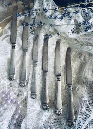 🔥 ножи 🔥 столовые десертные набор старинные винтаж посеребрени...