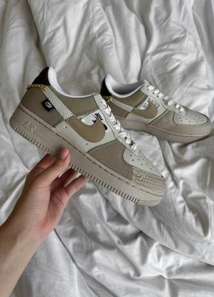 Кроссовки nike air force new beige