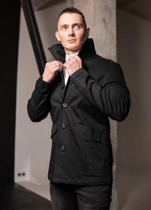 Мужская черная куртка пиджак на пуговицах "jacket"
