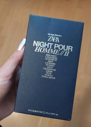 Чоловічі парфуми zara night pour homme ii 2 150ml