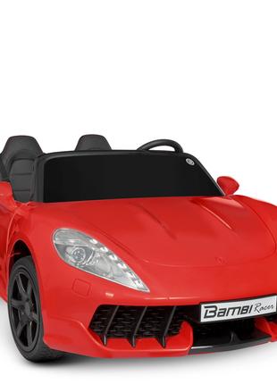 Детский двухместный электромобиль Porsche Cayman (красный цвет)